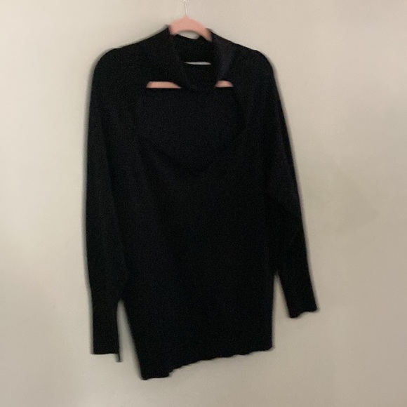 NWT Black Open Front Turtleneck by Pennington - Picture 7 of 7
